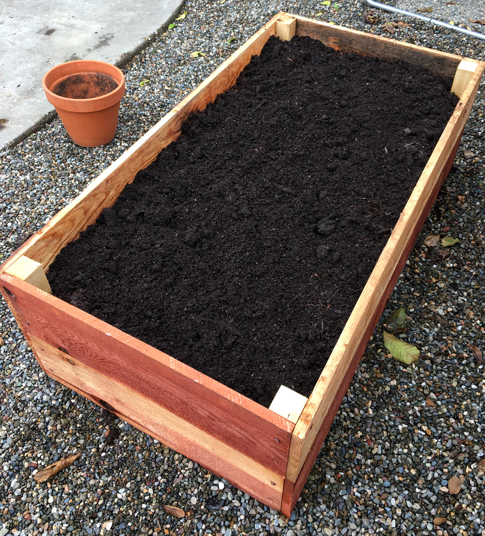 Planter Box Full Of Dirt