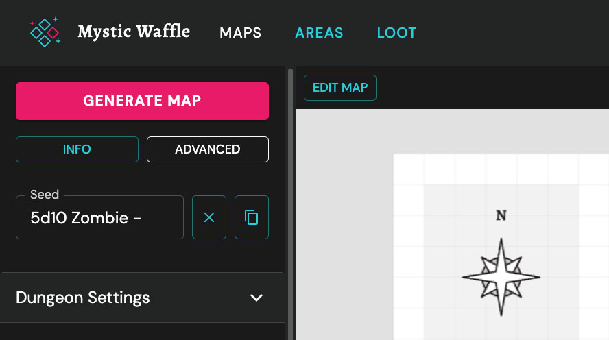 Dungeon generator seed input