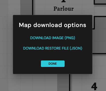 Map download UI