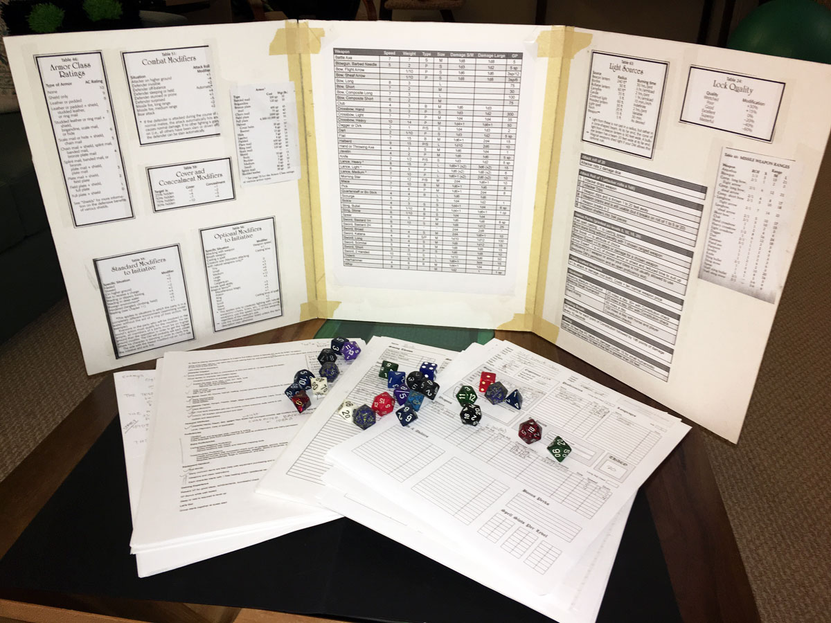 D&D Dungeon Master Screen