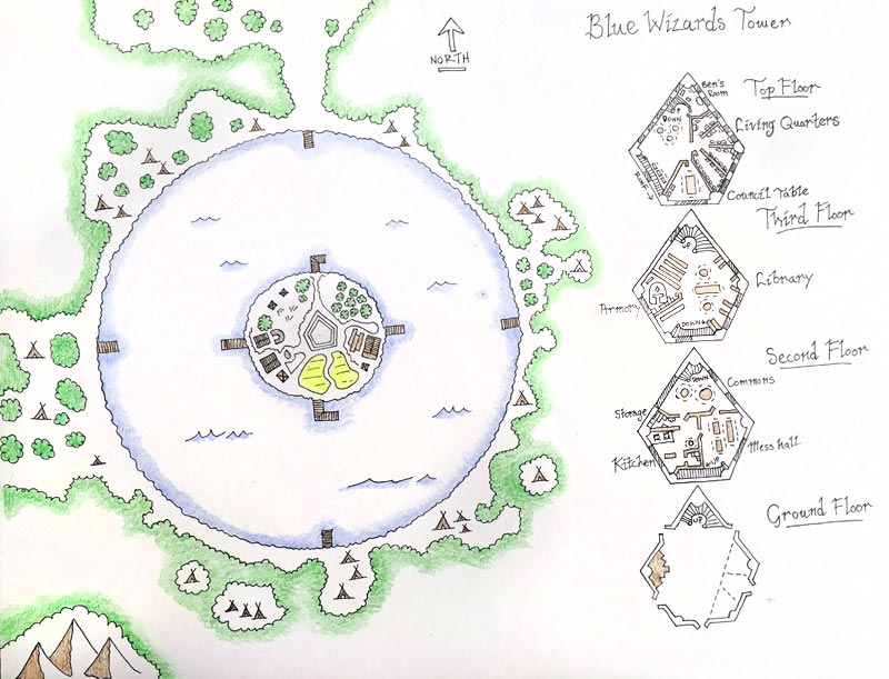 D&D Forest Lake Map