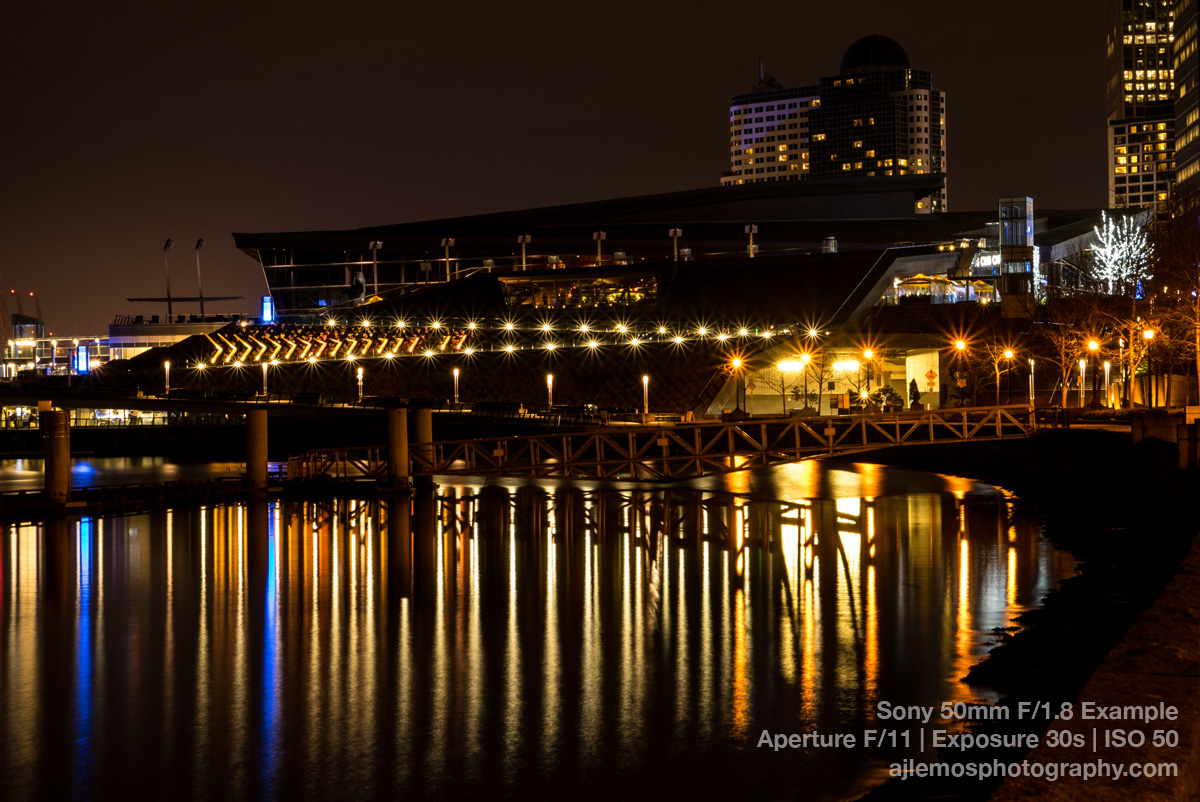 Vancouver Harbor Night Exposure by AJ Lemos