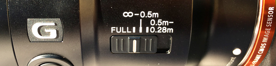 Sony 90mm Macro Focus Range Switch