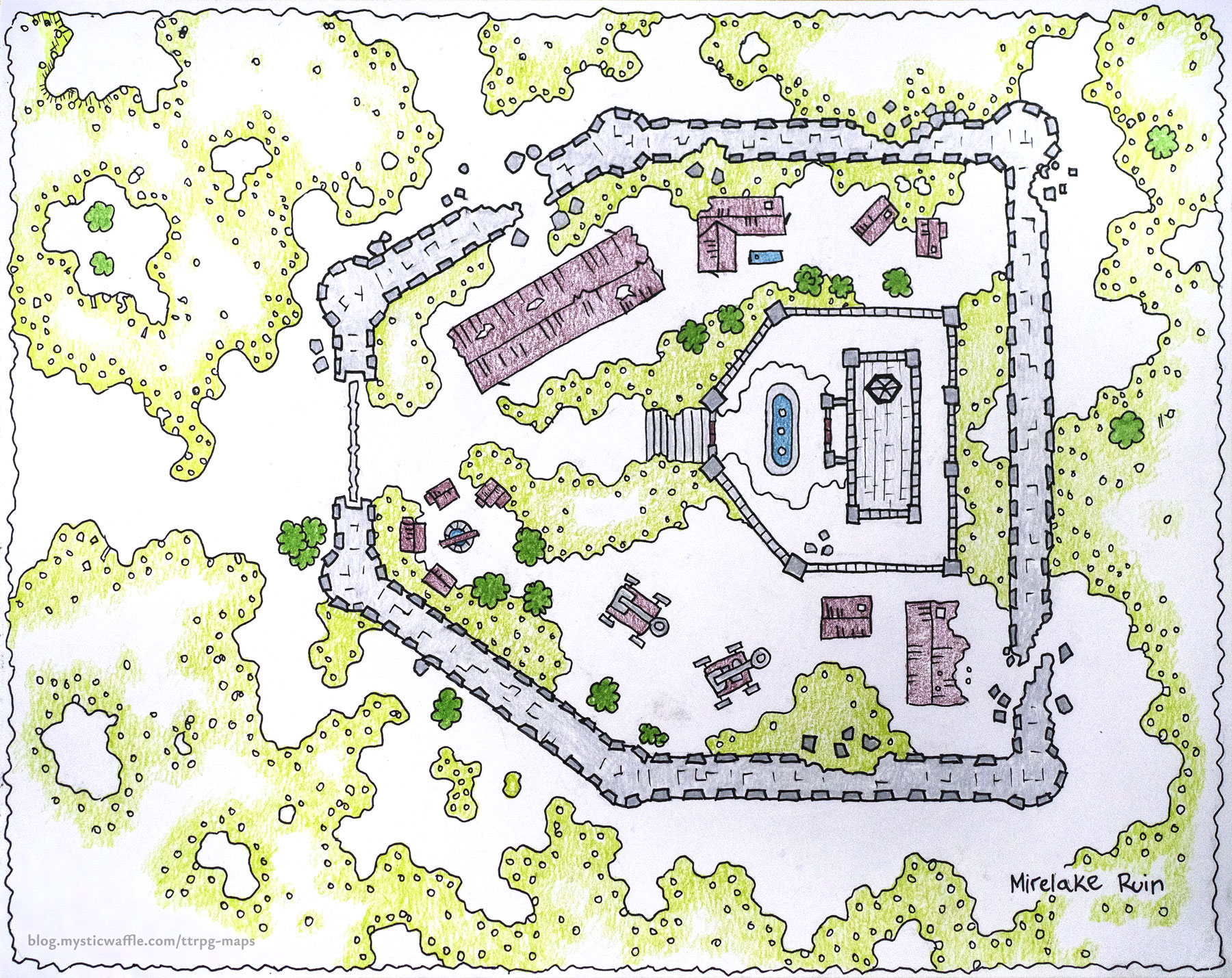 Mirelake Ruin Battle Map