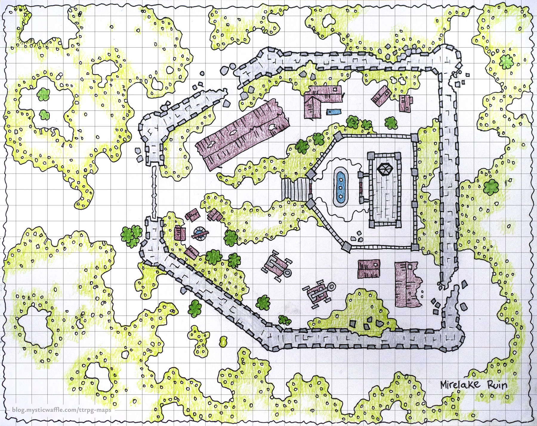 Mirelake Ruin Battle 34x27 Grid