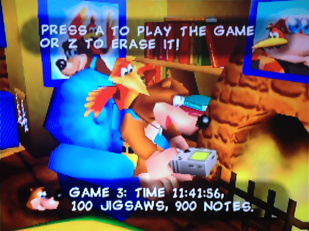 Banjo Kazooie Home Screen 100% Completion