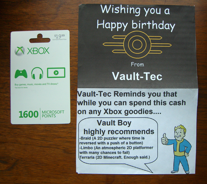 Fallout 3 Happy Birthday Card