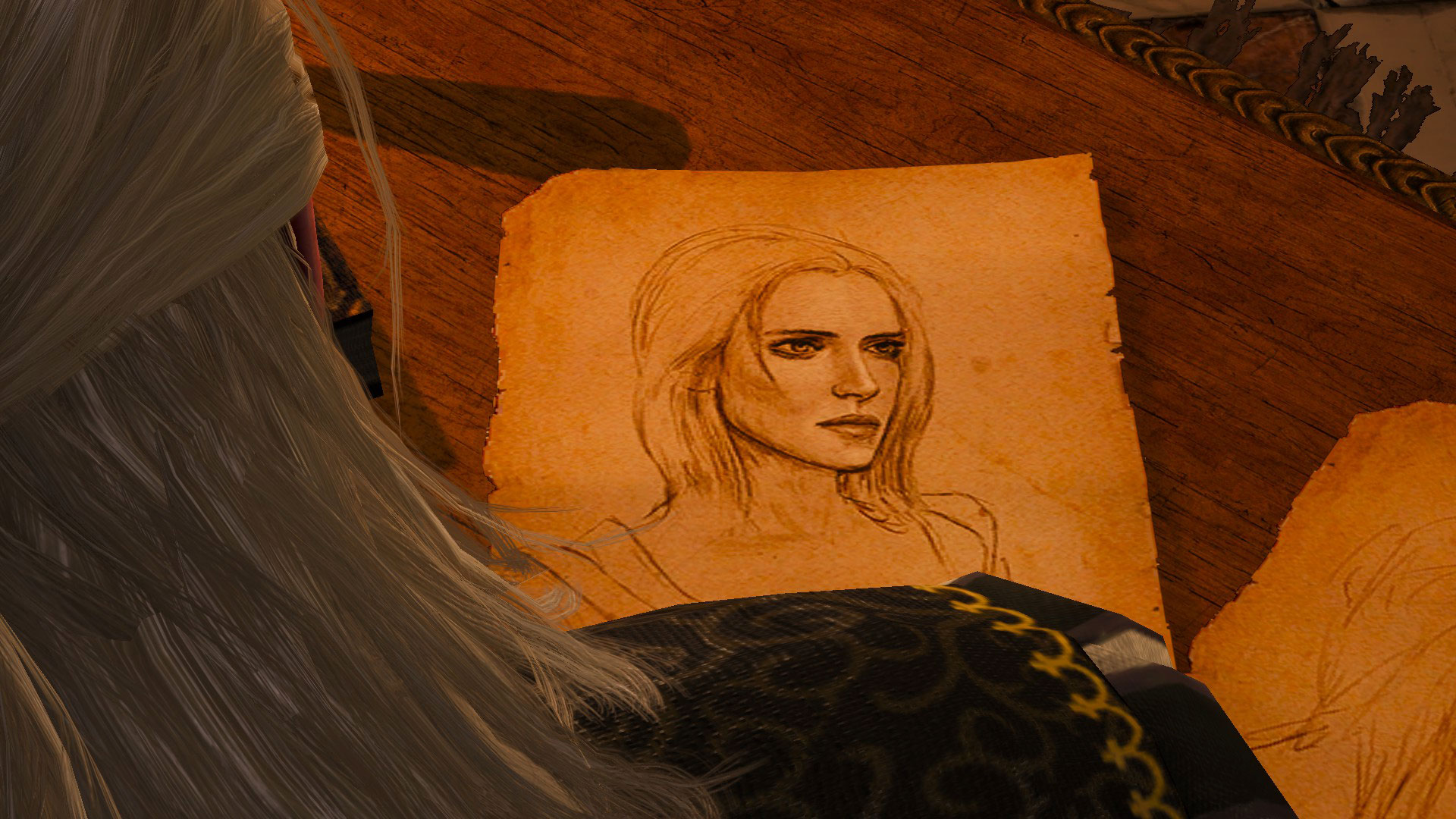 In Game Ciri Drawing Portrait