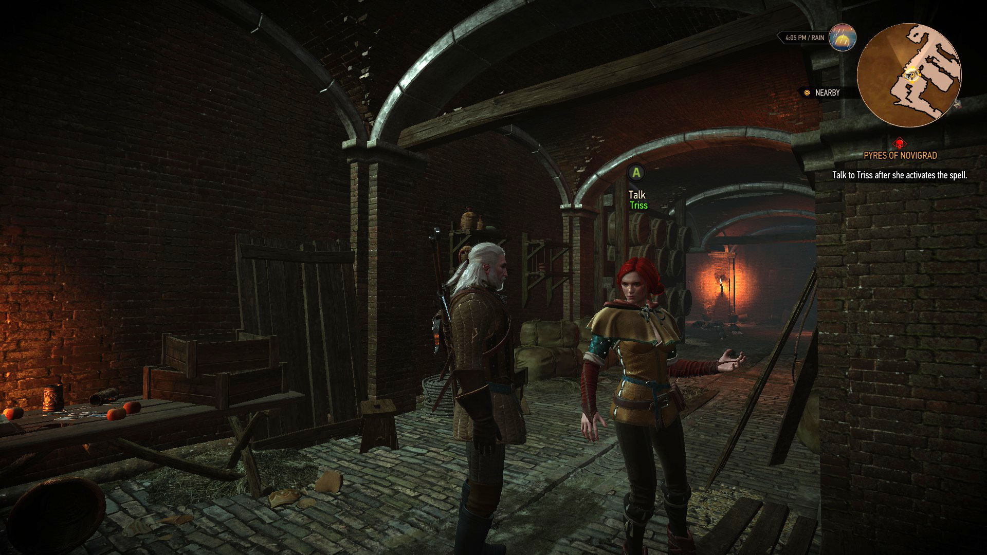 Triss And Geralt Pyres Of Novigrad