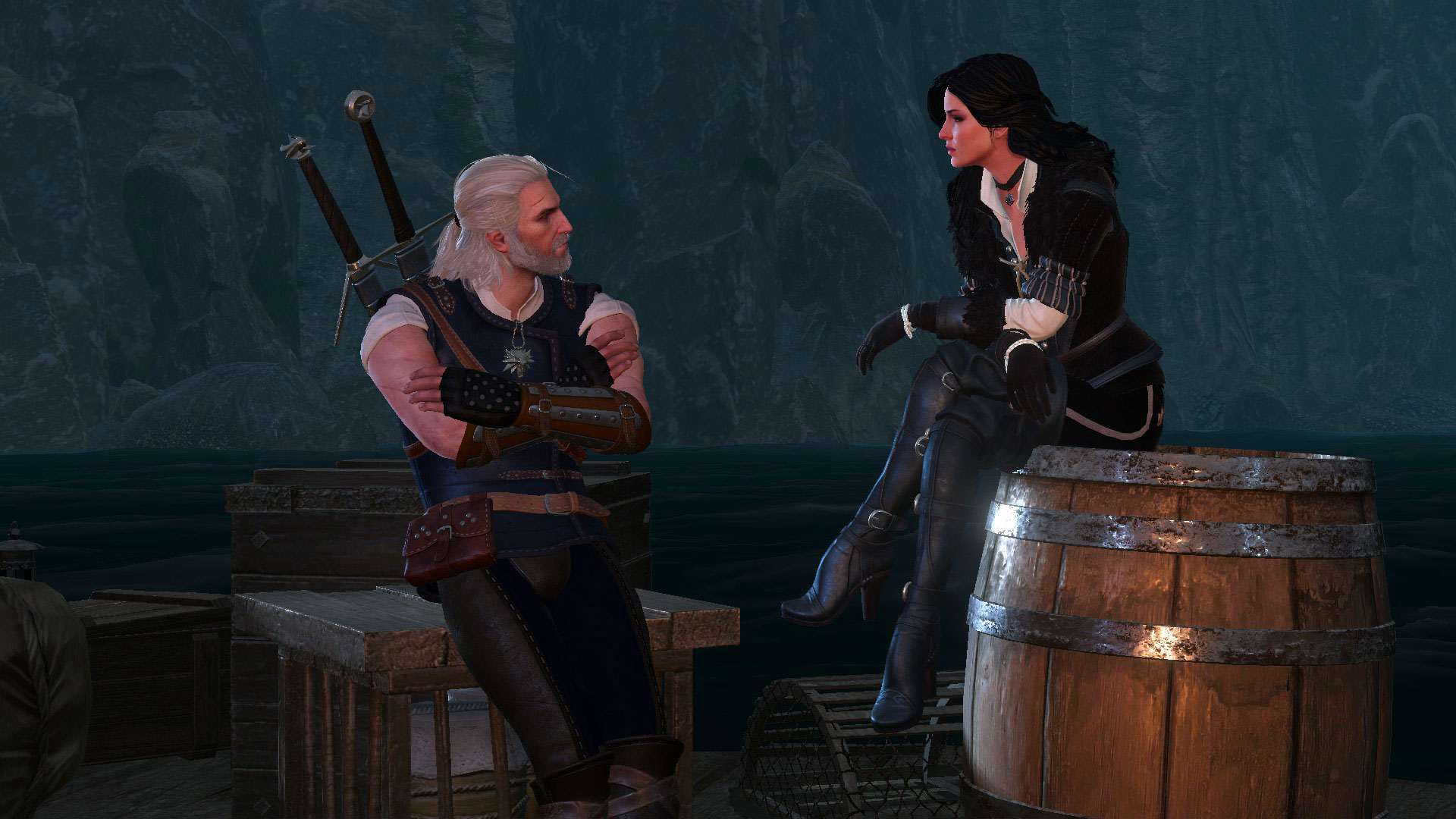 Geralt And Yennefer Having A Chat