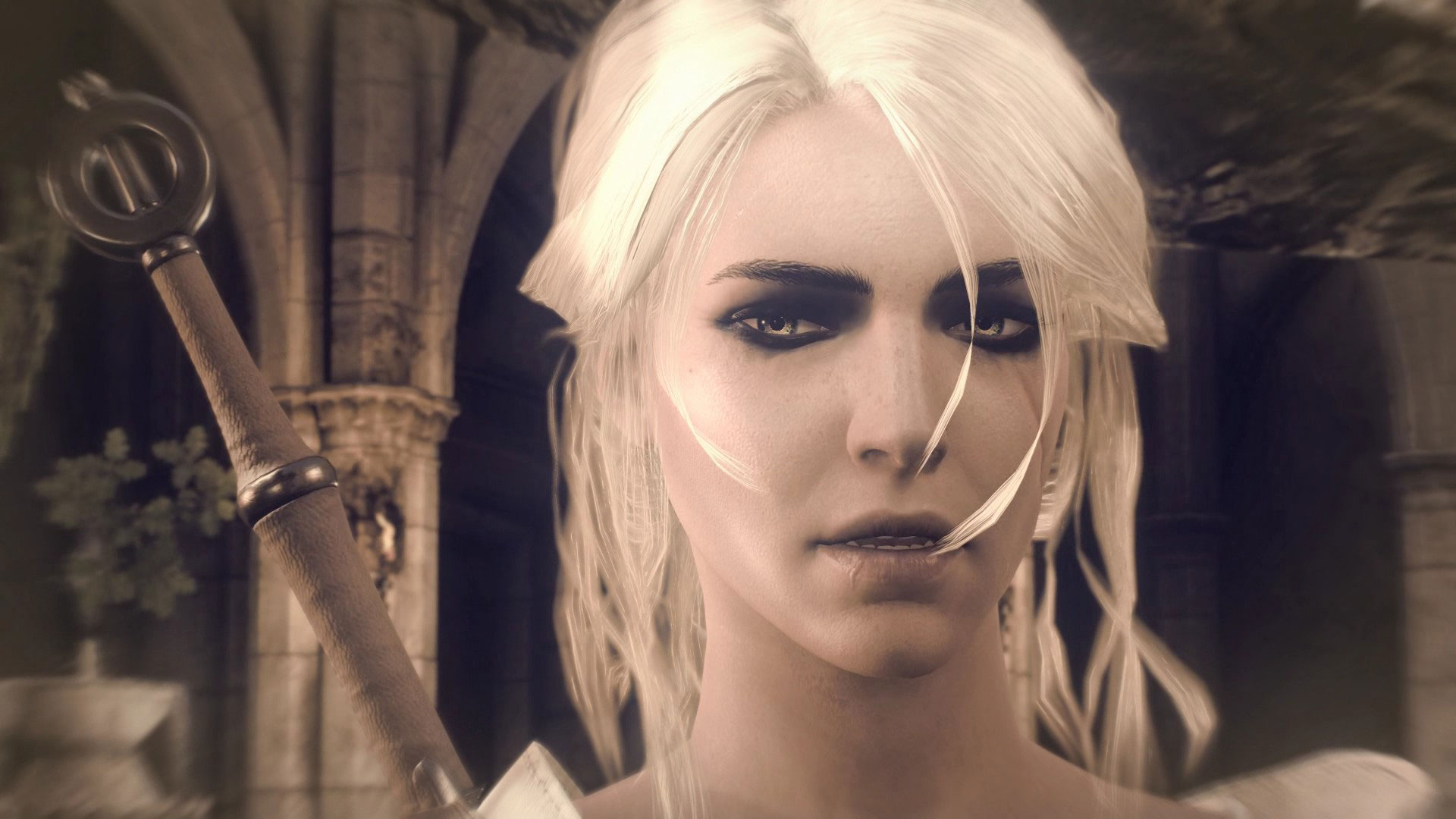 Ciri In Monochrome